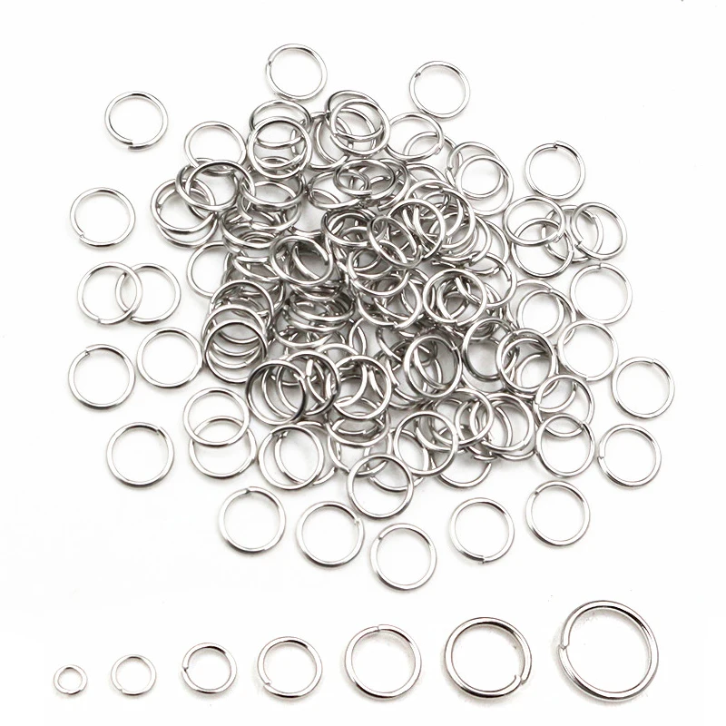 Gold Stainless Steel Split Jump Rings - 200pcs Jewelry Making Essentials