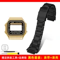 Gold case-black stra