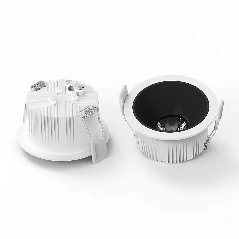 눈부심 방지 매립형 LED 다운라이트 디밍이 가능한 COB 천장 스포트라이트 5W-24W AC110-230V(드라이버 포함)