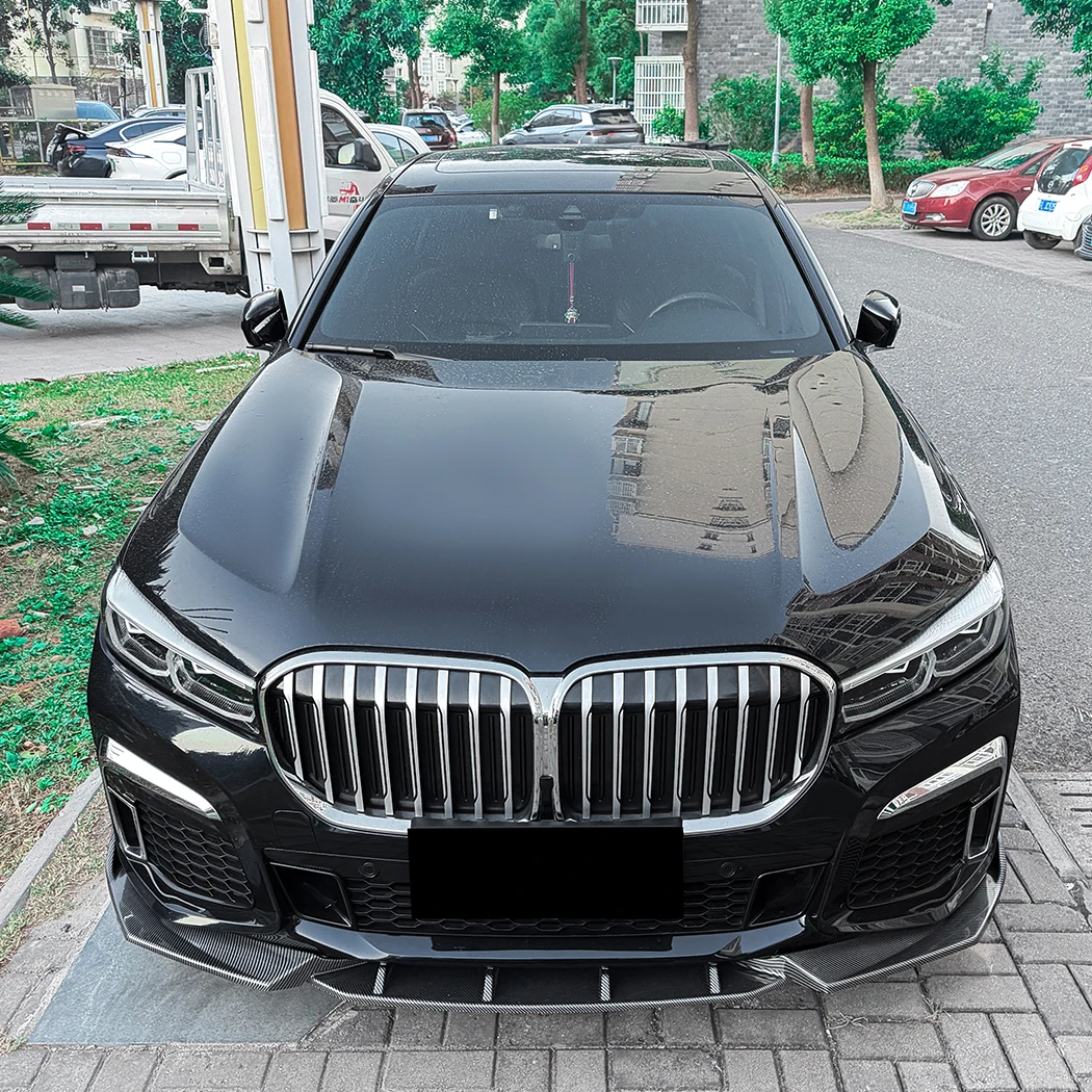 BMW 7 시리즈 G11 G12 LCI M 스포츠 2019-2022 프론트 범퍼 립 스포일러 스플리터 디퓨저 바디킷 튜닝 카나드 립 커버