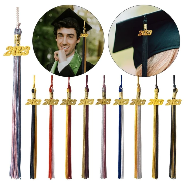 12 Pcs Graduation Cap Tassels 2024 Decorations Hat Ceremony Supplies Alloy  Academic - AliExpress