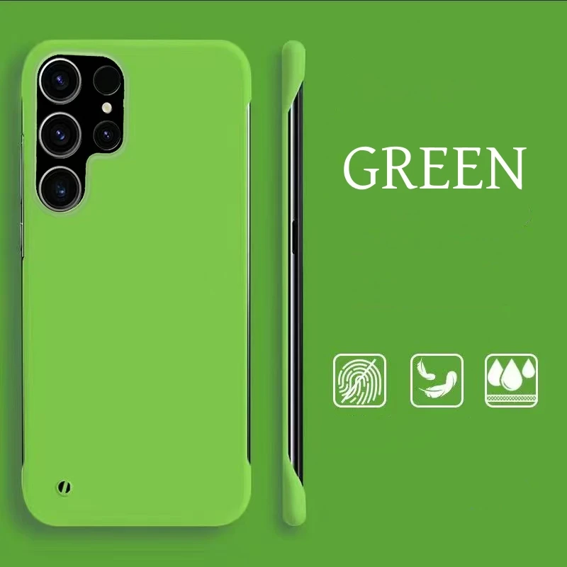 Ultra Slim Frameless Colorful Matte Hard Phone Case