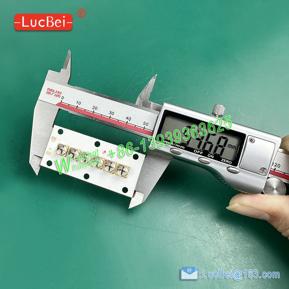 100W UV LED Modules For Ultraviolet Gel Glue Ink Curing Light UV Flatbed Printer SMD Quartz 3955 Nm 365 Nm 6565 Chip Led Bead