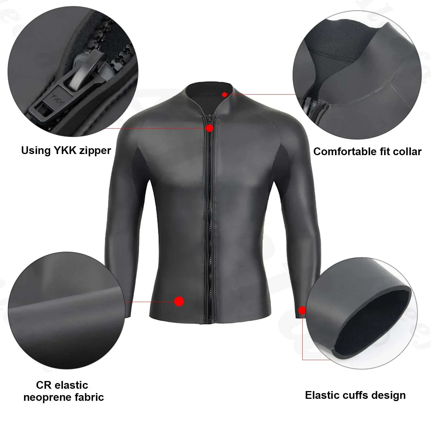 Women 3mm CR Blind Seam Flexible Wetsuit Jacket & Pant-Slim, Neoprene Smooth Skin for Diving, Surfing, Winter Swimming diving suit
