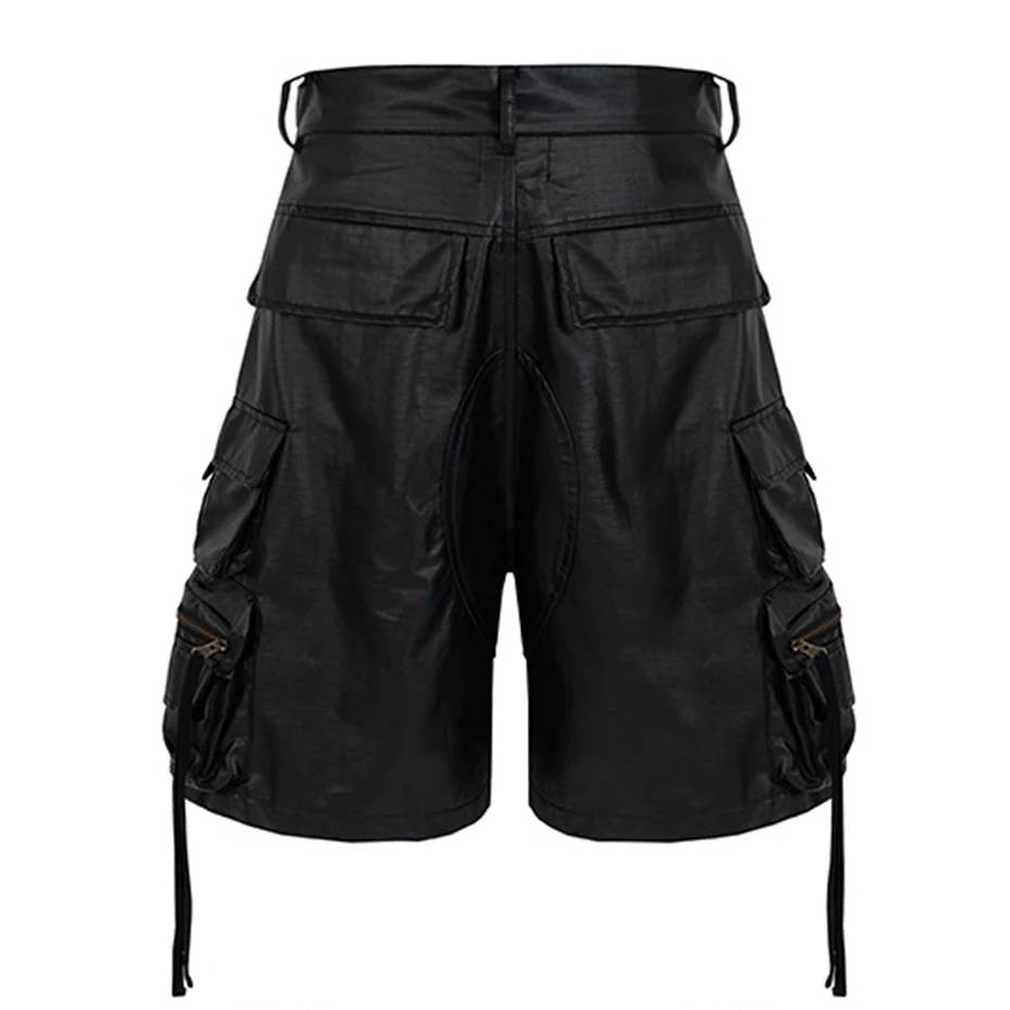 Tactical Cargo Shorts Men's RO Style Black Loose Casual Shorts Streetwear Harajuku Hip Hop Shorts Black 2