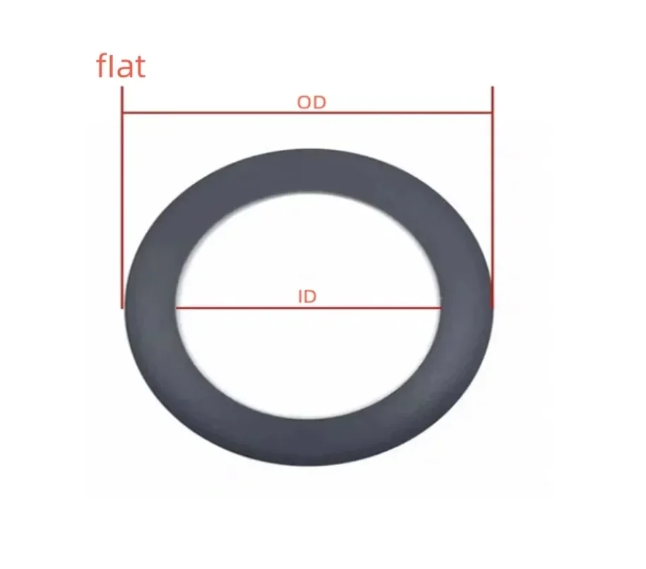 High Quality 2PCS Black Wear-resistant Piston Ring for Oilfree Air Compressor Spare Parts