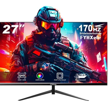 27 Inch Monitor 170hz 2K Gaming Display 1ms ADM-FreeSync 8 Bits 99%sRGB IPS Desktop LED Display HDMI DP HDR400 1