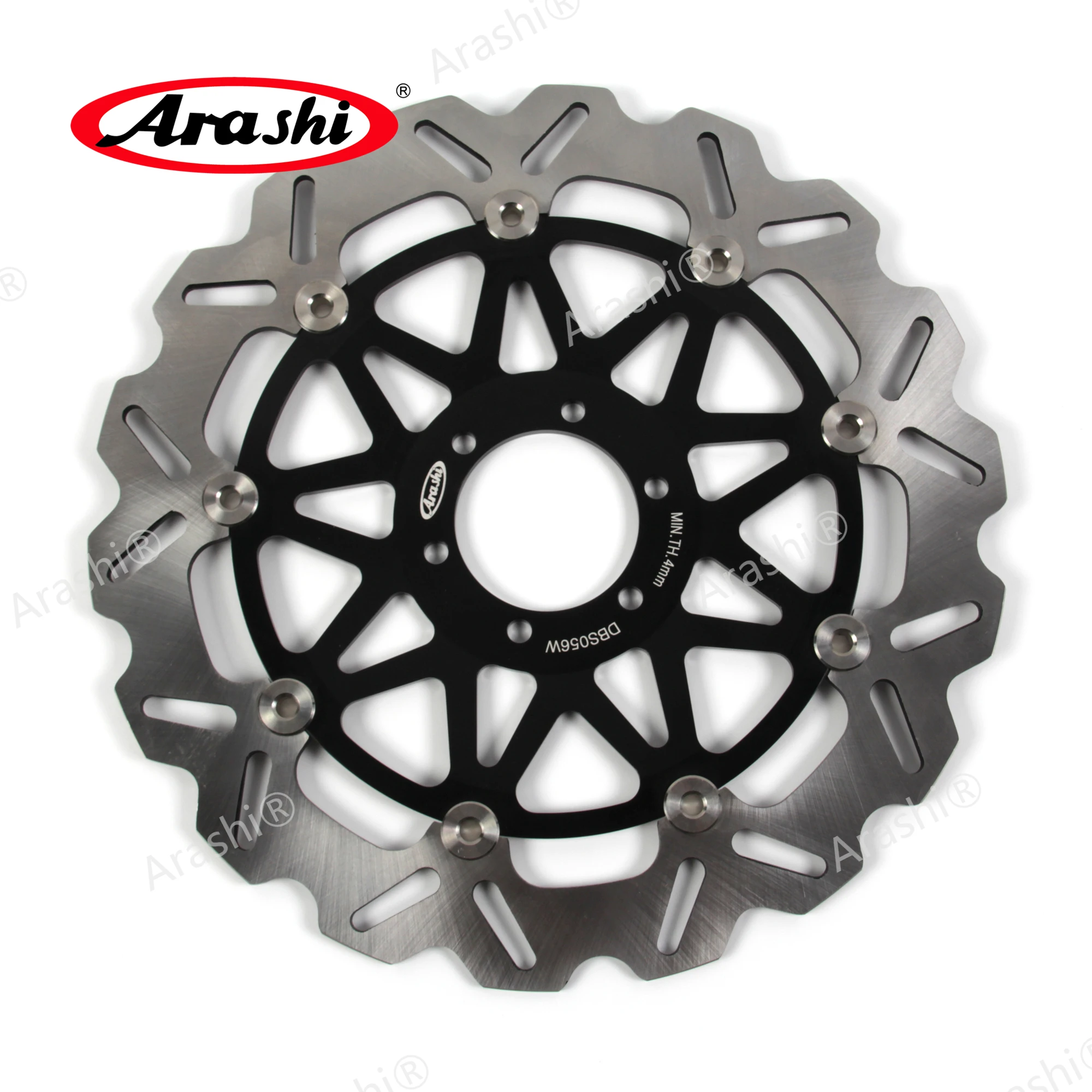 

ARASHI 1PCS CNC Floating Front Brake Rotors Disc For DUCATI MONSTER / MULTISTRADA single disk 620 2005 2006 Motorcycle Aluminium
