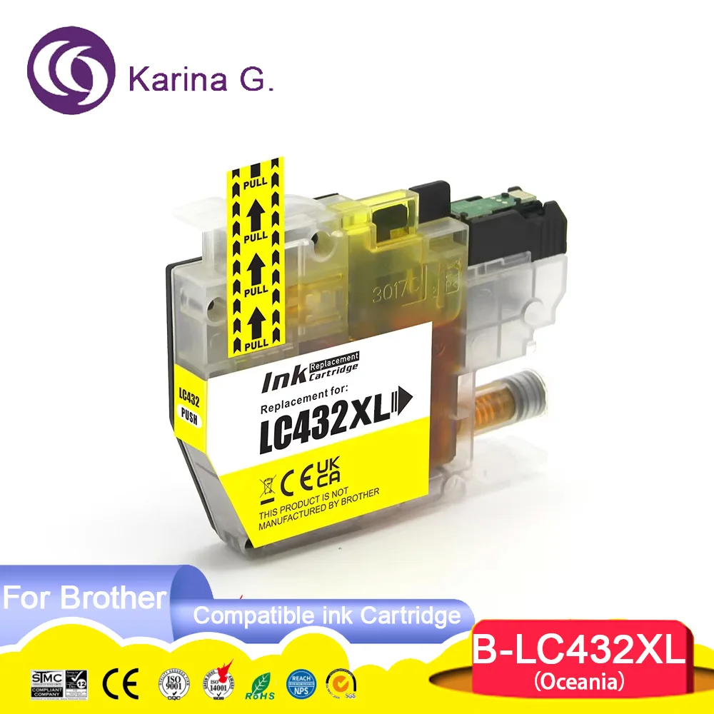 High capacity LC432XL 432XL LC 432XL Compatible Ink Cartridge For MFC-J5340DW/J
