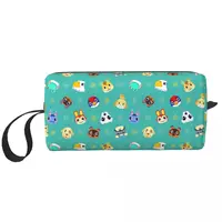 Animal Crossing Game Makeup Bag Pouch Zipper Anime Cartoon Cosmetic Bag Travel Toiletry Bag Organizer Storage Bag for Women 1