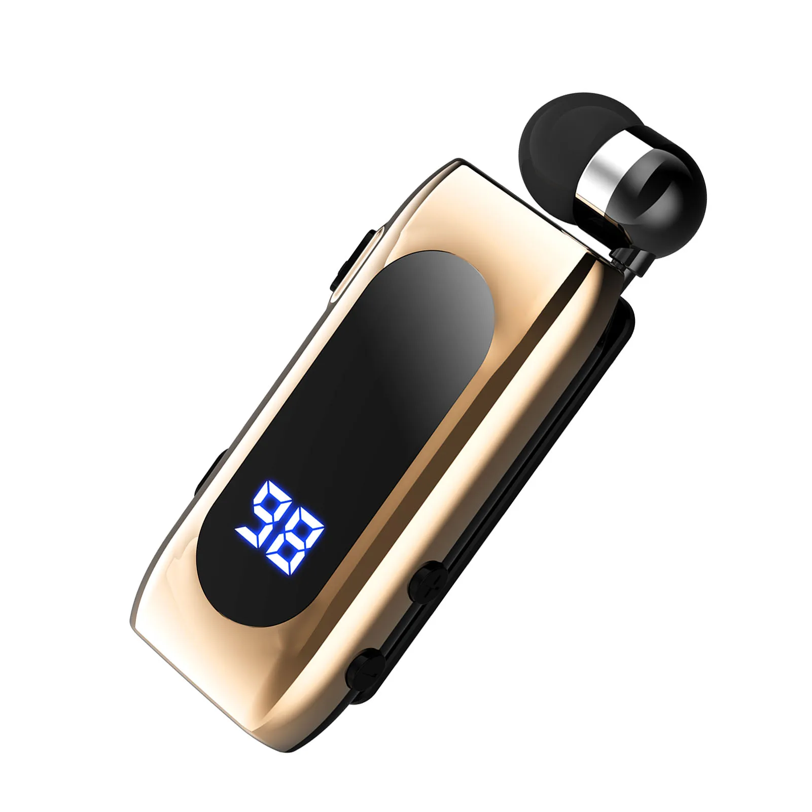 

Noise Cancelling Headset Wireless Earpiece Retractable Wireless Headset With Microphone Long Battery Life Headphone