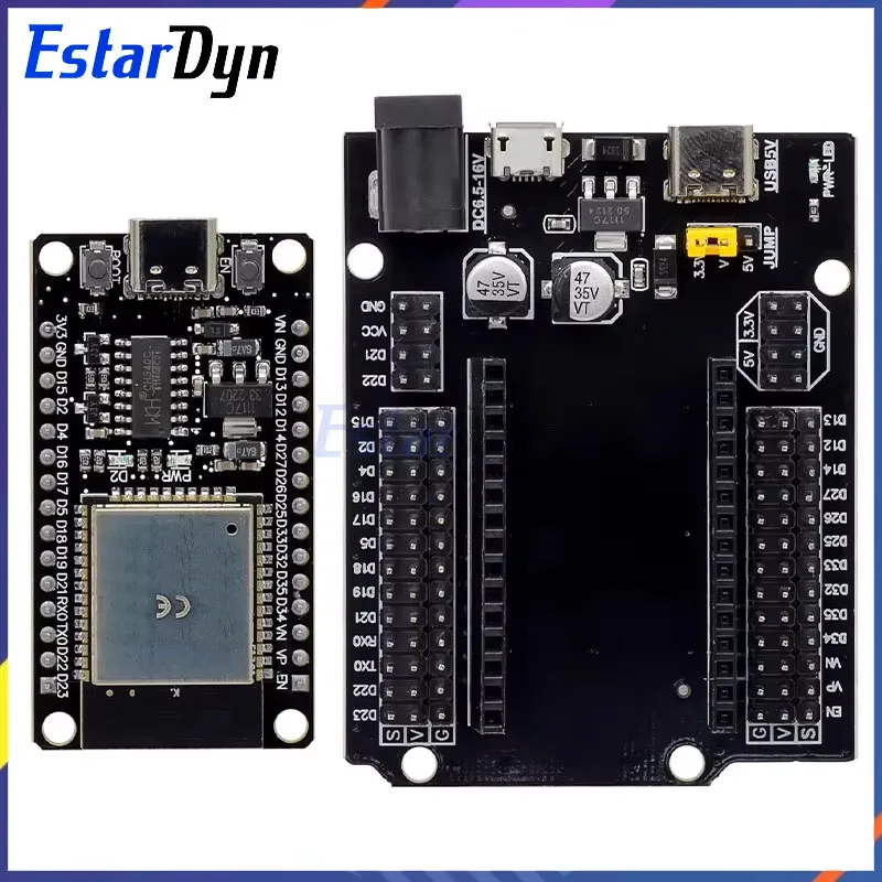 Enhanced ESP32 Development Board with Type-C USB and WiFi+Bluetooth Connectivity