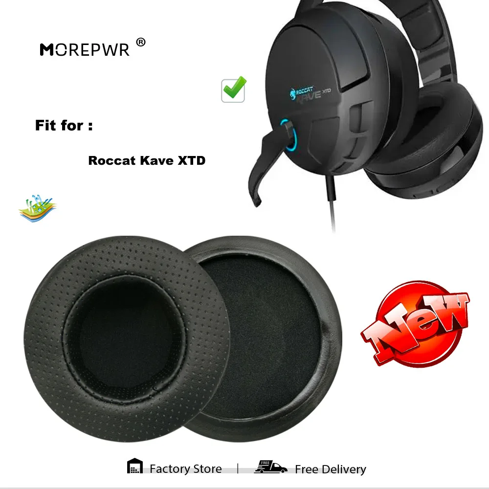 Almofadas para Fones de Ouvido Substituição de Acolchoados para Roccat Kave Xtd