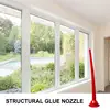 Caulking Nozzle Cones Universal Long Nozzle For Glue Multi-Purpose Sausage Glue Nozzle Hand Caulking Tools For Floor Bathroom 3