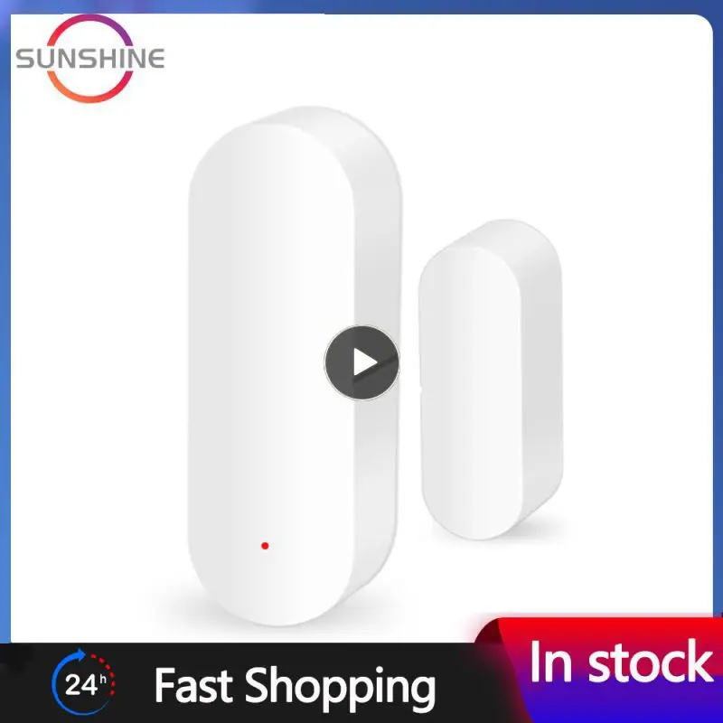 

Датчик двери/окна Tuya с Wi-Fi, умный детектор открытия и закрытия дверей, оповещения от приложения, совместим с Alexa Home