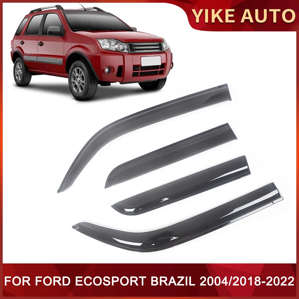 

Оконный козырек для FORD ECOSPORT, Бразилия 2004 2018-2022, Погодоустойчивый дверной козырек, защита от ветра, дождя, боковые окна, ветрозащитные дефлекторы