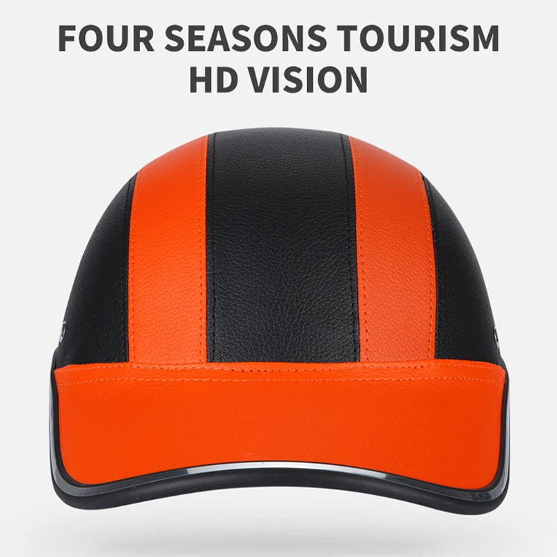 Adjustable Bicycle Safe Caps Summer Bike Hat Baseball Caps Style Cycling Helmet Adjustable Bike Half Helmet Cycling Equipment