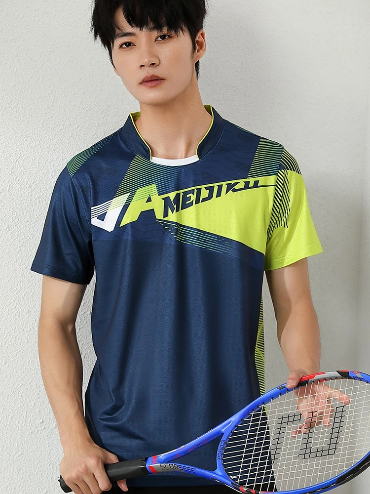 Table Tennis Uniform Ladies Quick Drying Tennis Large Size Short Sleeve Badminton Shirt Suits Shorts Men Women Sports Culottes