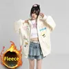 Loose Hoodie Sweatshirt Unisex Autumn Winter New High Street Hong Kong Style Student Printed Top Coat Jacket Female Male