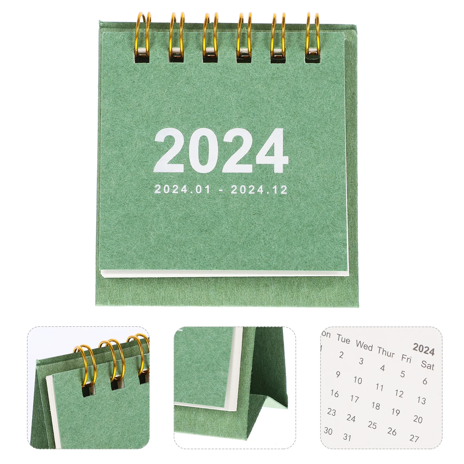 Small Desk Calendar 2024 Mini Monthly Desktop Standing Calendar Academic Year Flip Desk Calendars Planner Stickers