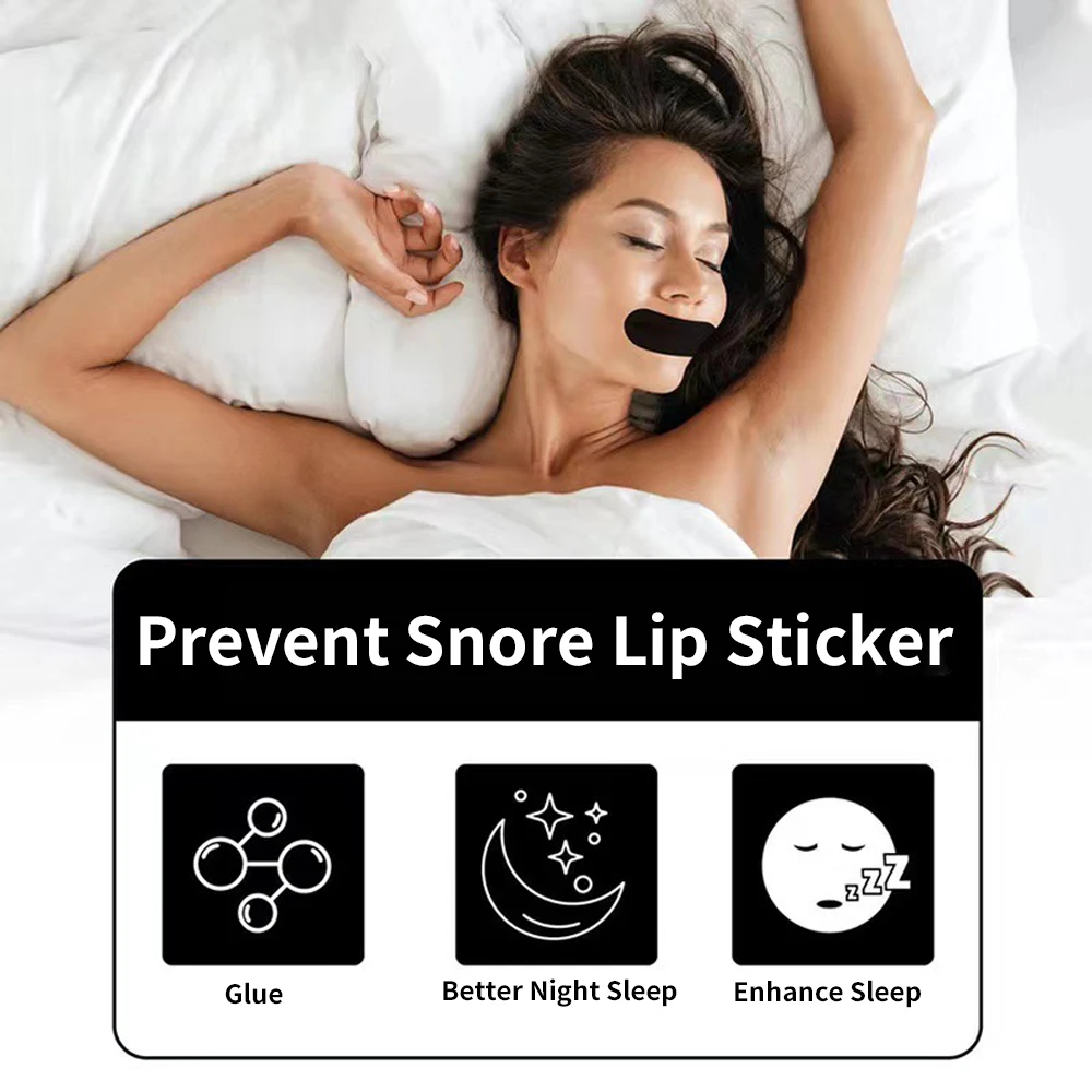 Anti Snoring Sticker Promote Better Sleep Improve Mouth Breathing Reduce Snore Nighttime Sleep Mouth Corrective Patch for Adult 2