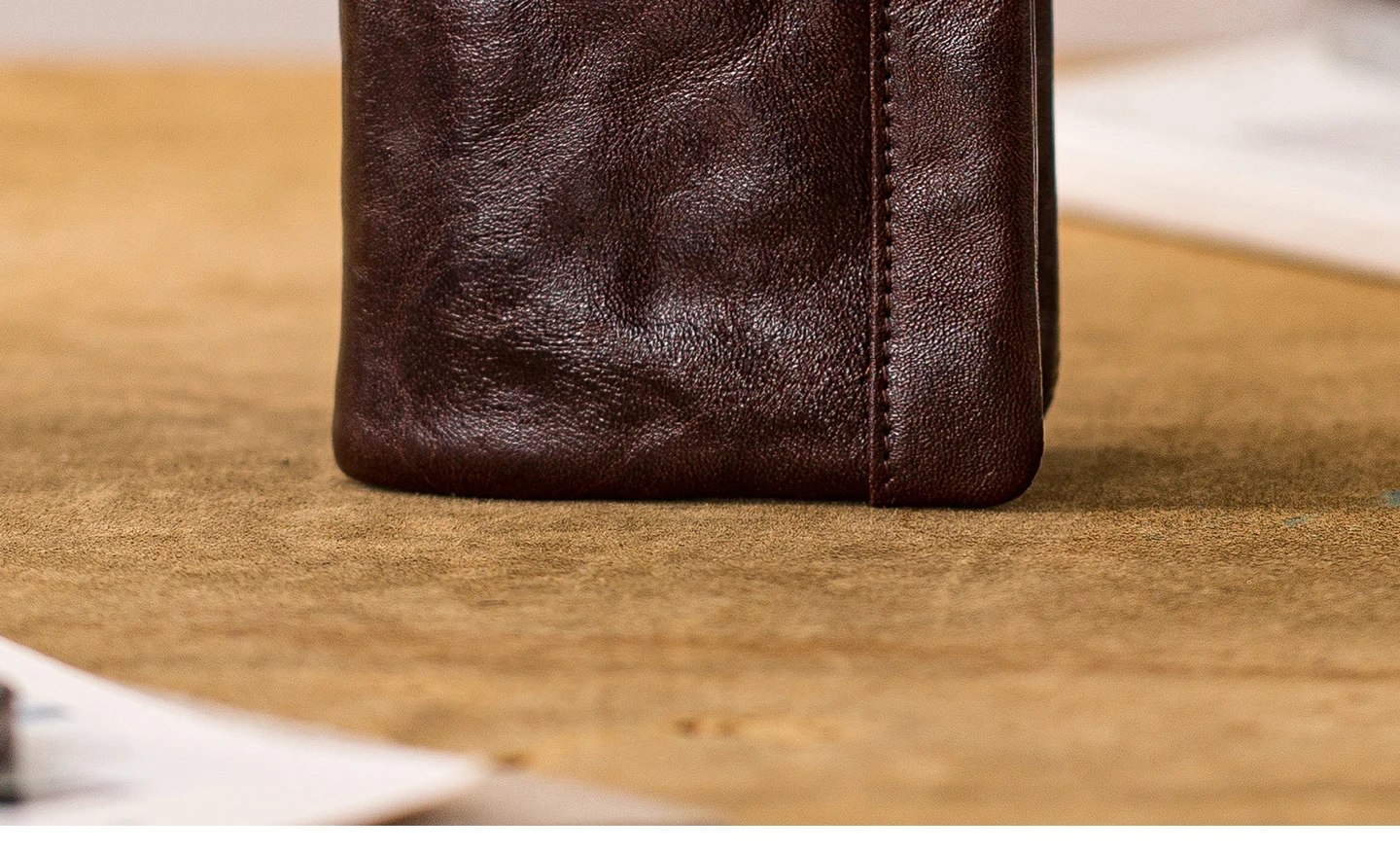 PNDME mode hohe qualität erste schicht rindsleder männer frauen kurze brieftasche freizeit designer handgemachte echtes leder geldbörse – Detail 19