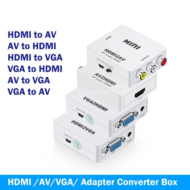 Mini Hd Video Converter Hdmi Av Rca  Mini Av Hdmi Converter Audio - Hdmi  Av - Aliexpress