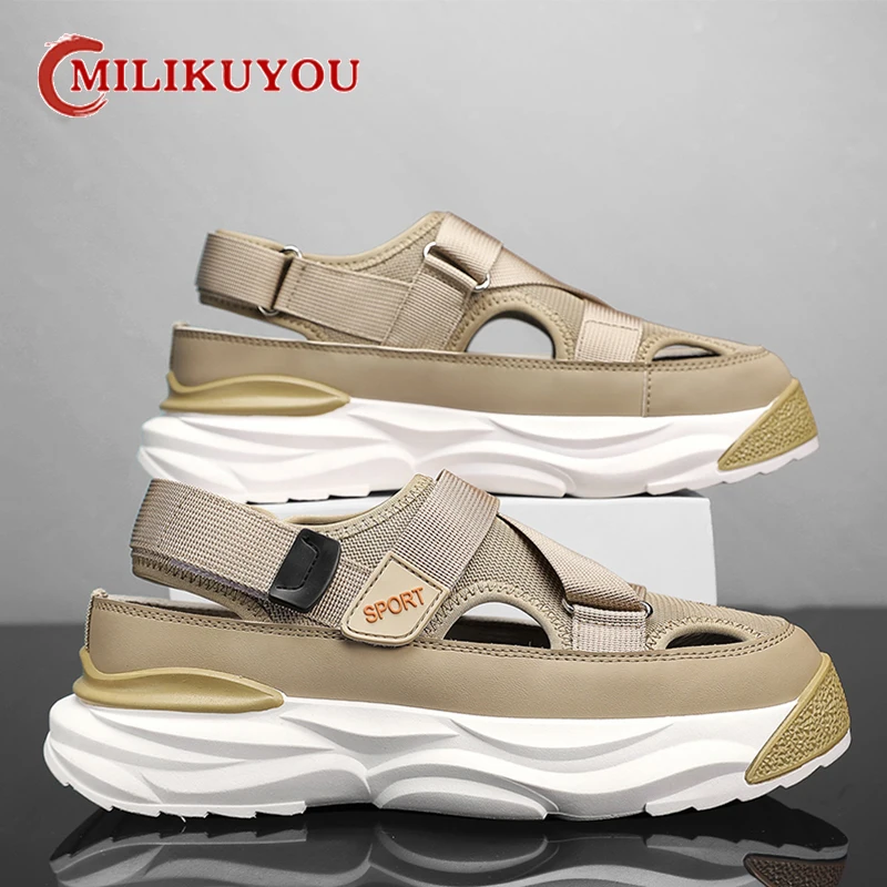 

Summer Sandals Men Original Shoes EVA Breathable Casual For Designer Luxury Husband Sandles Flip Flops Slippers Men’s New 2024