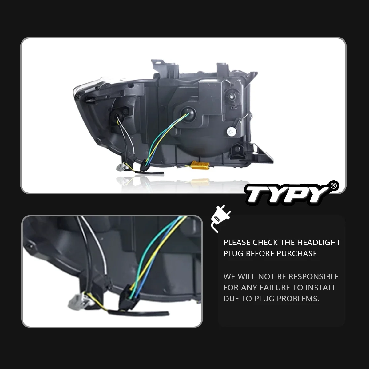 도요타 랜드 크루저용 자동차 스타일링 헤드램프 어셈블리, LC70-LC79 2007-2020 업그레이드, 새로운 다이나믹 헤드라이트로 수정