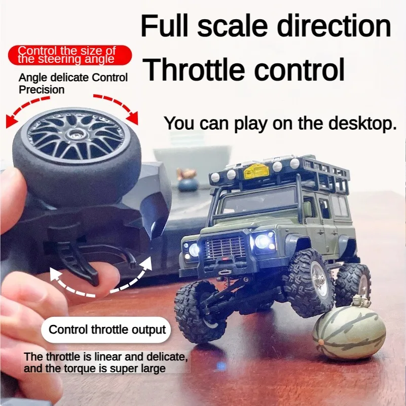 Mini Alloy Remote Control Car D90 Small Simulation Four-wheel Drive Off-road Climbing Model Drift Car Boy Electric Toys 5