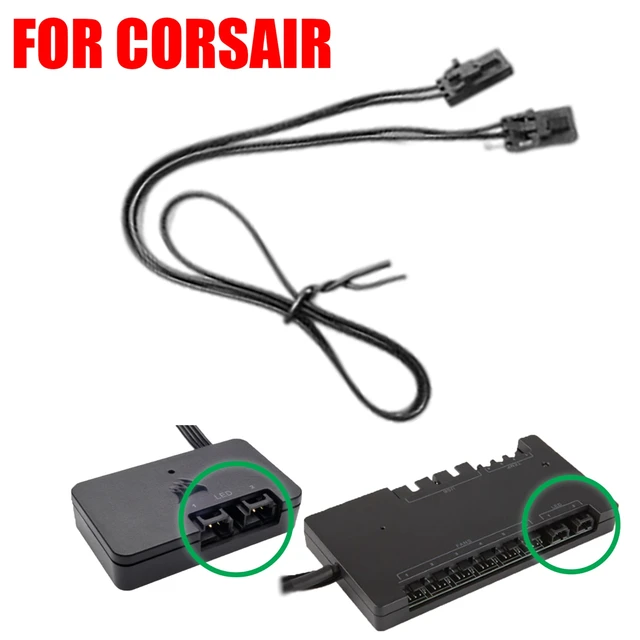 40cm RGB Fan Hub cable for Corsair RGB LL ML SP SP-PRO