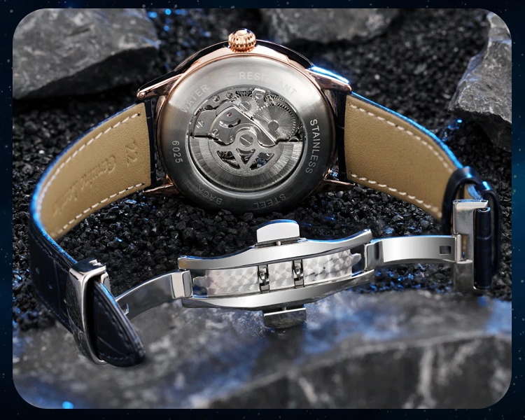 Orologio da polso meccanico automatico di alta qualità, casual, impermeabile, militare, luminoso, con fasi lunari, in acciaio inossidabile, da uomo_voghion.com