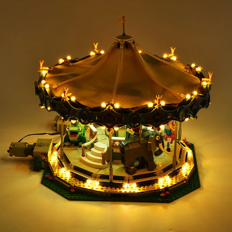 LED lighting kit for 10257 the new carousel 15036 building blocks