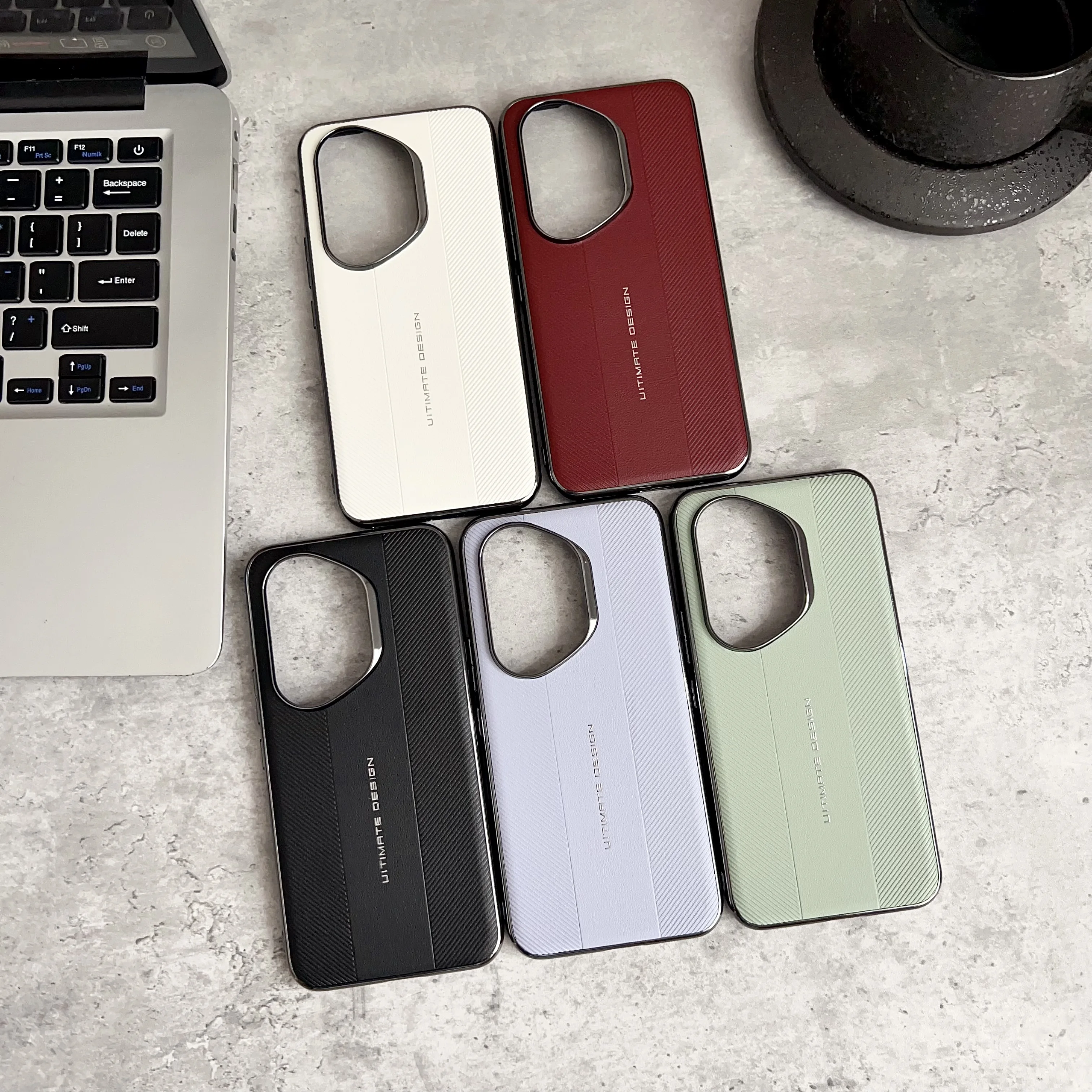 Luxury Plating Leather Texture Shockproof Hard Shell Phone Case