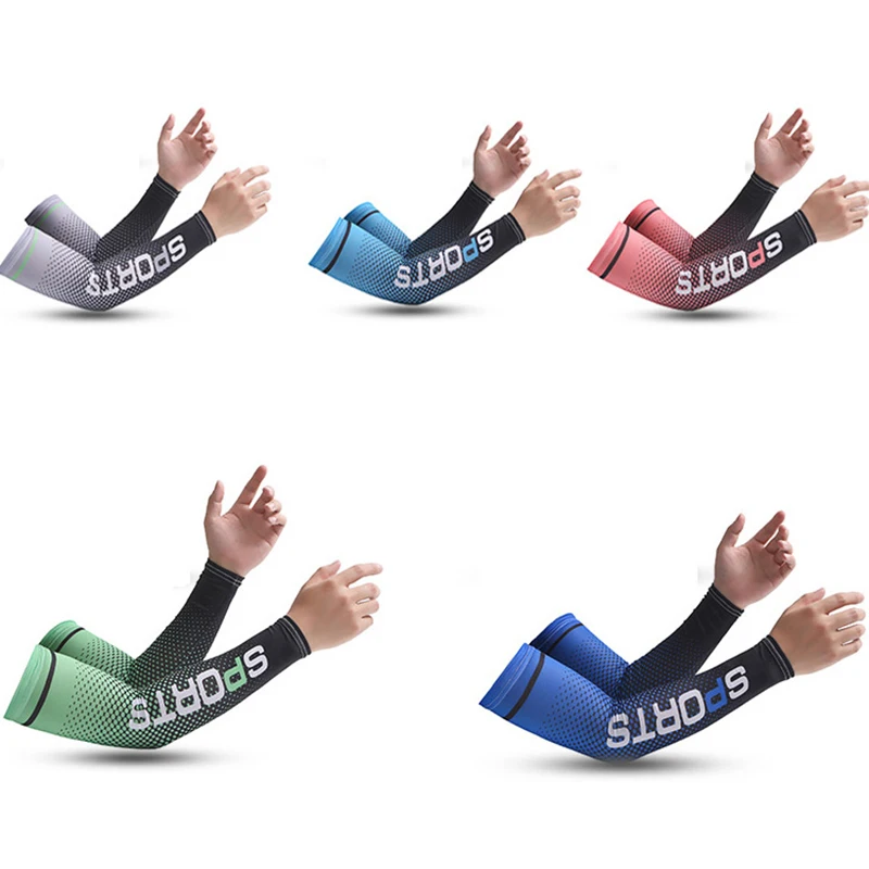 1 Pair Summer Ice Sleeves And Sunshade Face Mask sun protection arm sleeves ice arm sleeves ice sleeve mask Outdoor Driving Arm Sleeves Hand Fishing Cycling Arm