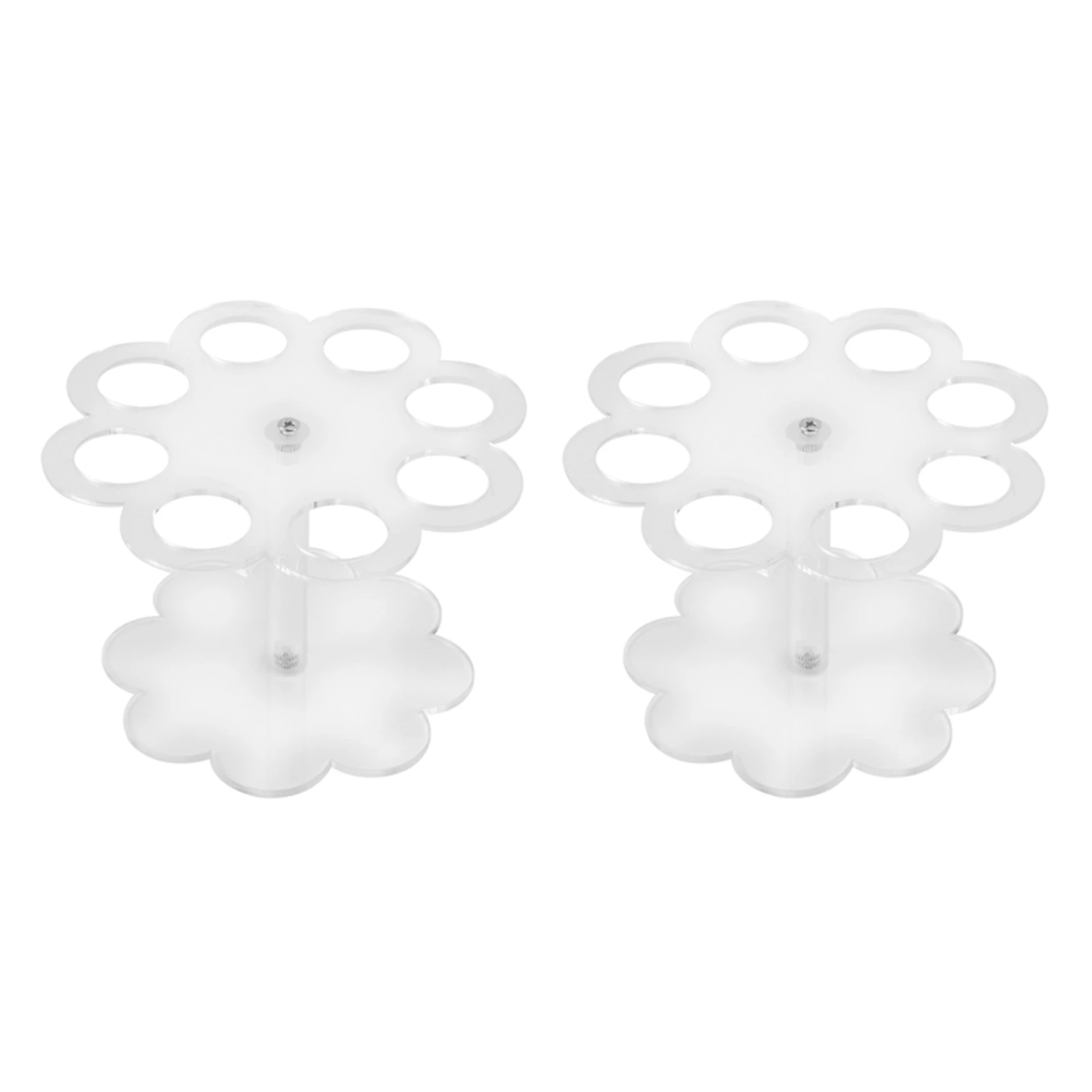 

2X Detachable 8 Holes Acrylic Ice Cream Cone Holder Stand