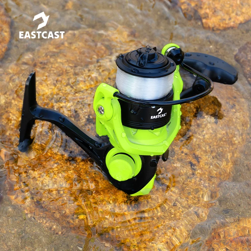 Folding Fishing Reel Spinning Reel 5.0:1 Gear Ratio 1BB Bearing Roller Casting Wheel Vessel Bait with Fishing Line