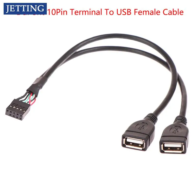 

1 Point 2 Computer Motherboard Machine One Point Two 2.54 Pitch DuPont 10Pin Terminal To USB Female Data Extension Cable