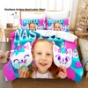 Like Nastya Bedding Set Single Twin Full Queen King Size Bed Set Adult Kid Bedroom Duvetcover Sets Like Nastya parure de lit Bed 5