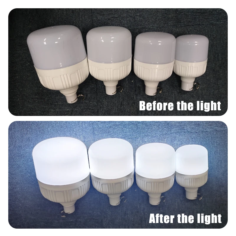 USB Rechargeable LED Emergency Lights 200W 300W Outdoor Portable Lanterns Fishing Porch Garden