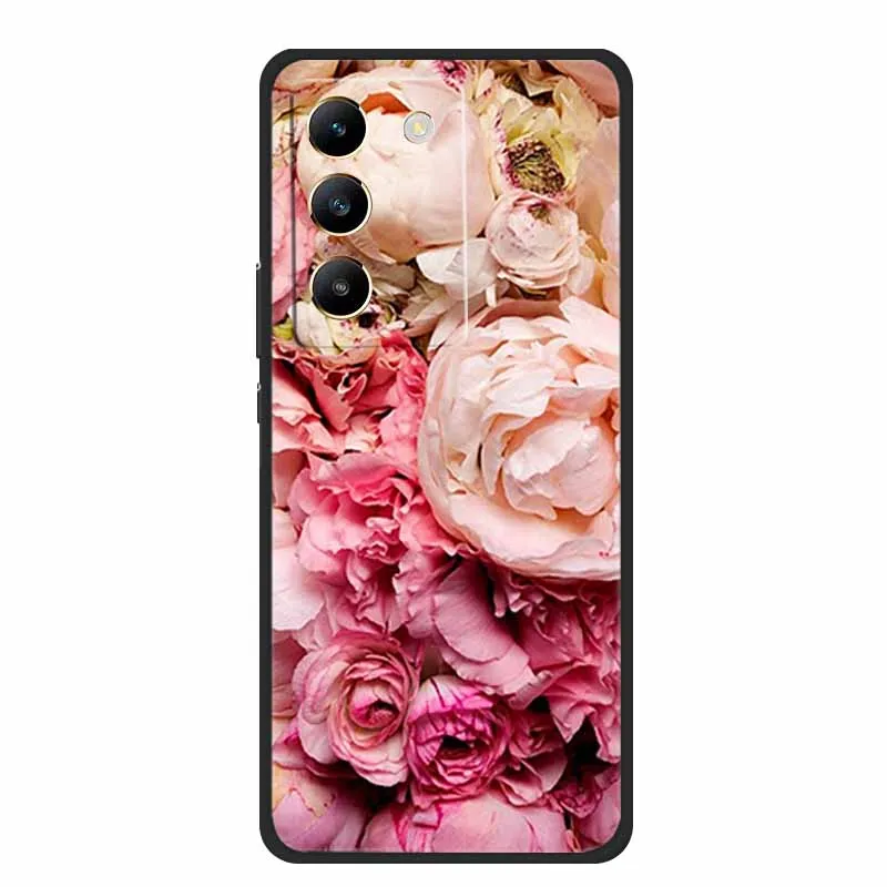 Black Silicone Soft Phone Case - Durable and Stylish Back Cover  Bag