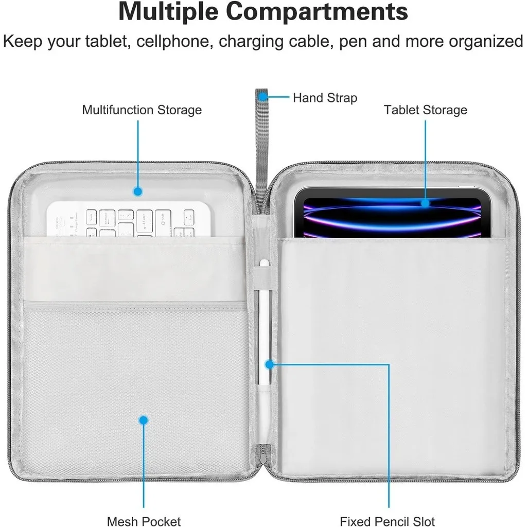 Waterproof Canvas Anti-Drop Tablet Sleeve Handbag