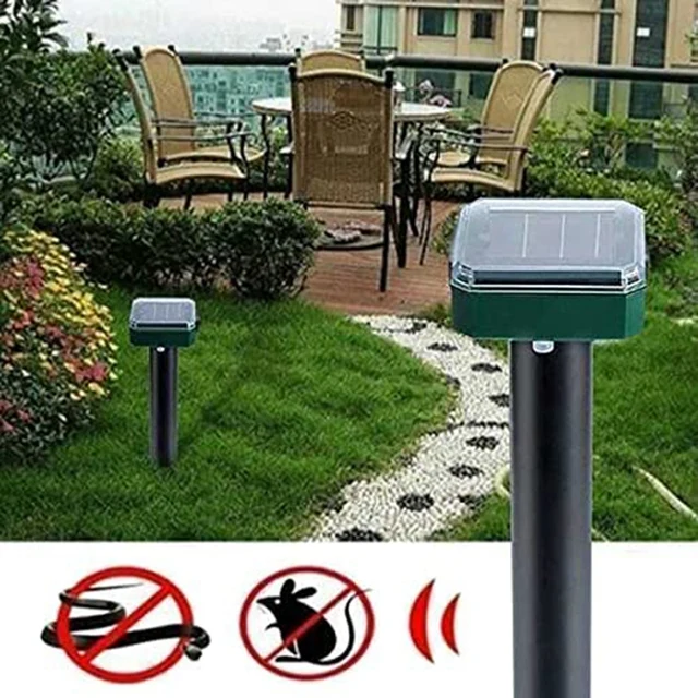 12/8/12 Db Ultrahangos Napenergia -Állatok Vibráció Vízálló Visszatelepítő Móli Elektronikus Kígyó -Visszautasító A Garden Yard Farm Számára - Image 2