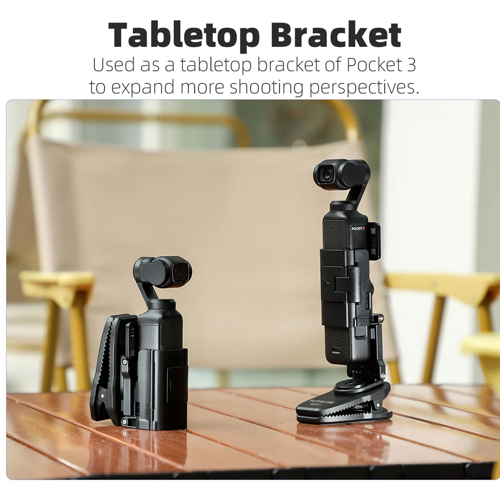 Backpack Mount Clip for OSMO Pocket 3 Magnetic Mounts 360° Rotation Backpacks Shoulder Strap Clamps for Pocket 3 Accessories