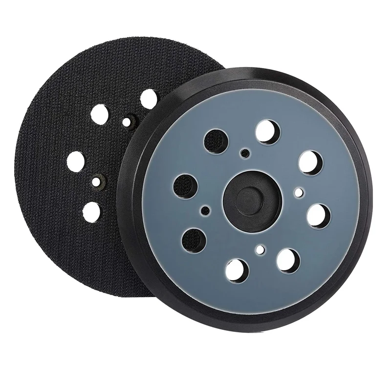 2Pcs Sander Replacement Pad for Ryobi, 8 Holes 5 In Sanding Discs Hook and Loop, Sanding Discs Sanding Pad Track Sander