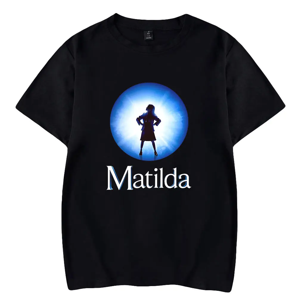 

Футболка Roald Dahl's Matilda из музыкального фильма, футболка с круглым вырезом и коротким рукавом, женская и Мужская футболка, уличная одежда в стиле Харадзюку, унисекс