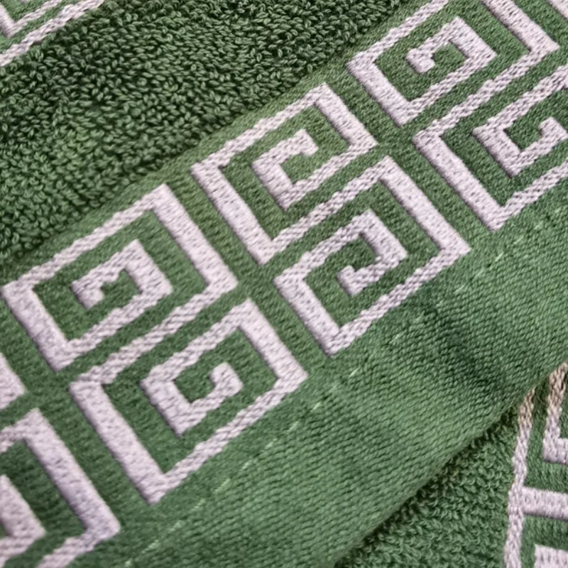 2PCS Green Bath Towels Set 1pcs Big Bath Towel 70x140cm and 1pcs Hand Face Towel 34x74cm Christmas Gift Sport Home Towels Set 4