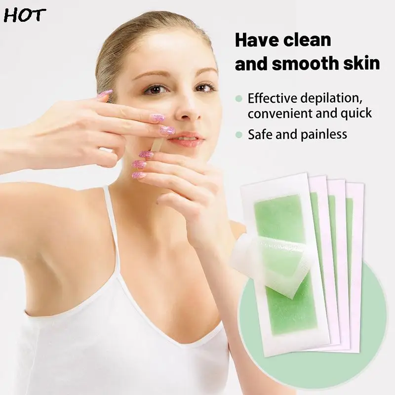 

12/24Pcs Professional Hair Removal Wax Strips Waxing Wipe Sticker for Face Leg Lip Eyebrow Leg Arm Body Hair Remove
