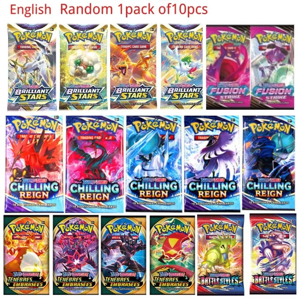10 Pieces Of Pokemon Collection Game Cards Pokemon Xy Sun Moon Sword Shield English French Spanish Order Transaction Collection Aliexpress 10 Pieces Of Pokemon Collection Game Cards Pokemon Xy Sun Moon Sword Shield English French Spanish Order Transaction Collection Aliexpress
