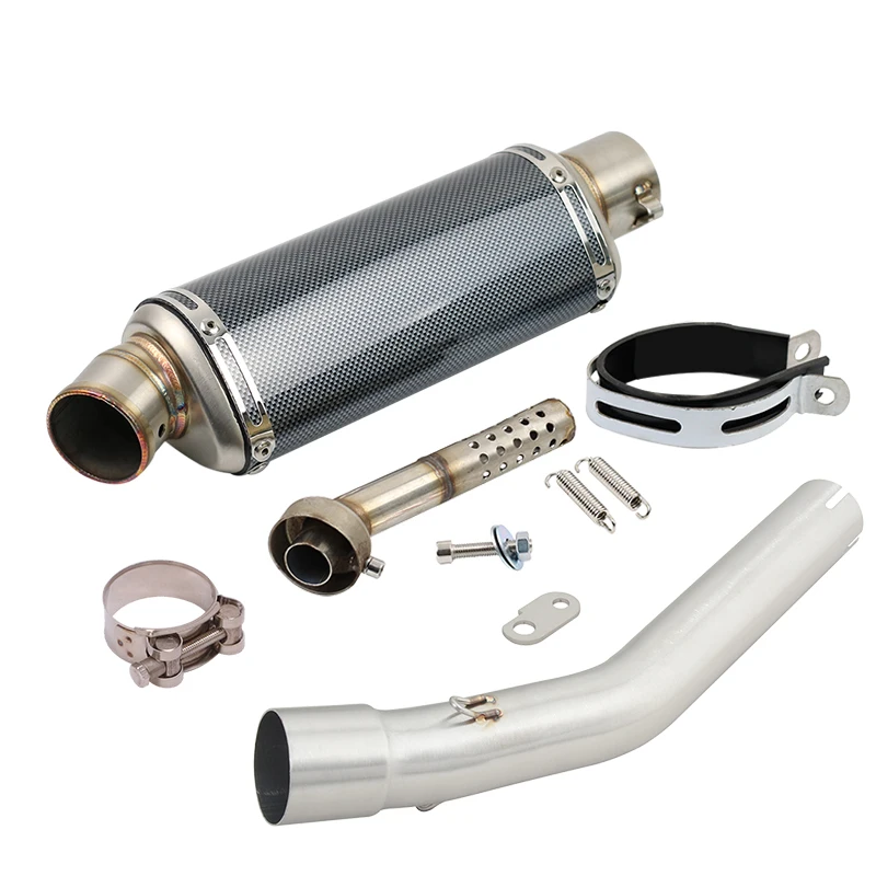 Slip On Motorcycle Exhaust System Modify Mid Link Pipe With DB Killer For YAMAHA Tenere700 Tenere 700 XTZ700 XTZ-700 2019 - 2023 - Image 2